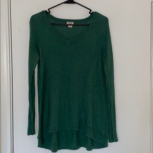 long sleeve high-low sweater